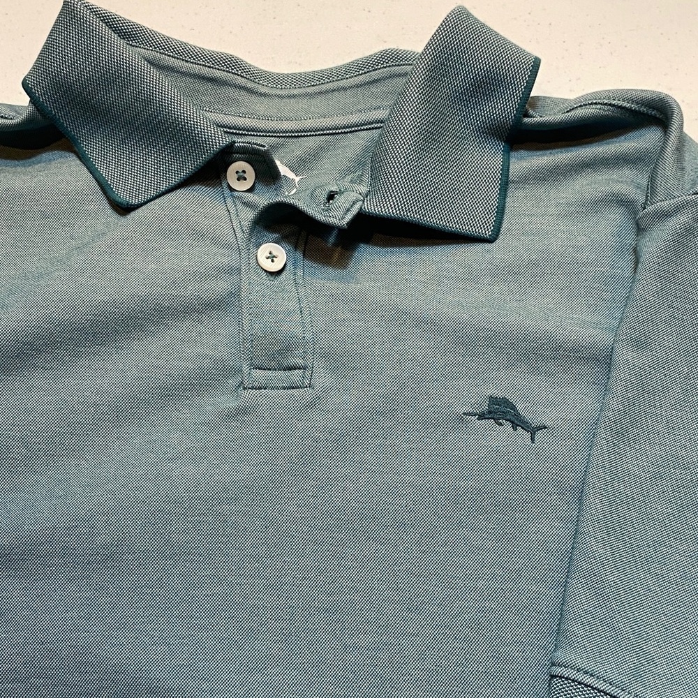 Tommy Bahama Greenish blue Polo Shirt with Dolphin Logo
